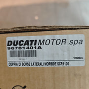 Ducati Genuine OEM Scrambler 1100 Saddle Bag Set 96781401A w/ Supports 96781361A